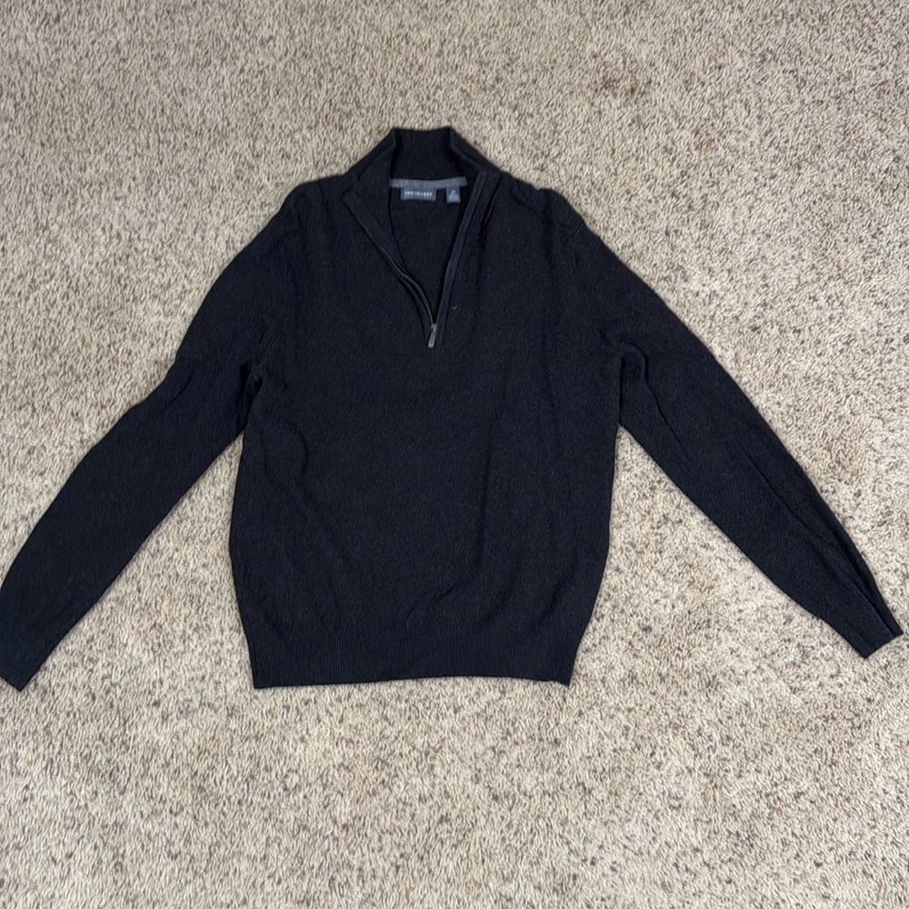 Van Heusen dark grey cardigan sweater. Size small